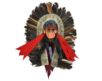 Závěsná dekorace Indiánský náčelník 25 cm - var. H