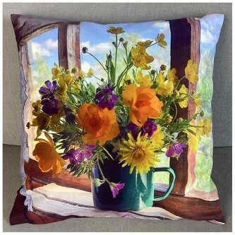 Dekorační polštář VINTAGE FLOWER III. 40x40 cm  Mybesthome