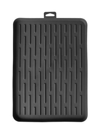 odkapávač 36x26x1,5cm PRESTIGE tm.šedý, měkký, pružný plast