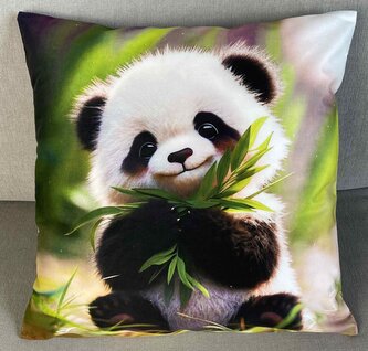 Dekorační polštář s motivem  -  PANDA 40x40 cm Mybesthome