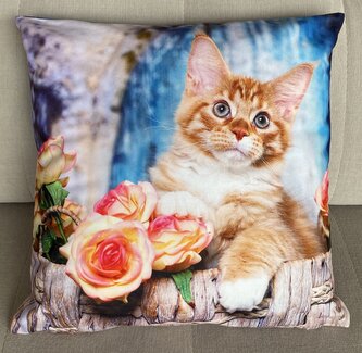 Dekorační polštář s motivem - KOČKA III. 40x40 cm Mybesthome