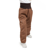 Dětské softshellové oteplovačky na zimu Brown; Barva: hnědá; Velikost: 116