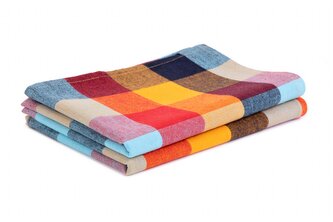 Sada kuchyňských utěrek | MORPHIE | v barevné kostce | 2*45x65 cm | 871561