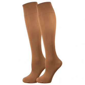 Lady B podkolenky MICRO knee-socks 50 DEN beige uni 6 párů