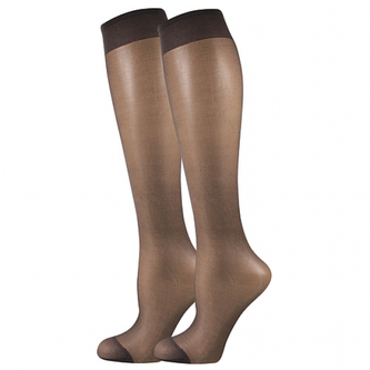 Lady B podkolenky LADY knee-socks 17 DEN / 2 páry fumo uni 6 ks