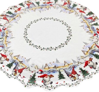 Vánoční ubrus na stůl VIGGO O 130 cm Mybesthome