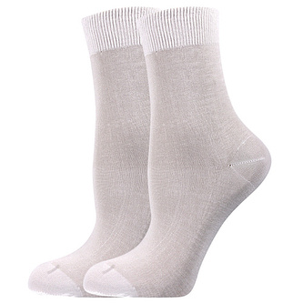 Lady B ponožky COTTON socks 60 DEN bianco 39-42 (26-28) 6 párů