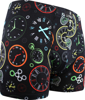 Pánské boxerky Lonka vícebarevné (Kevin-clock) L