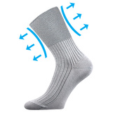 Boma® ponožky Zdrav. světle šedá 43-45 (29-30) 3 páry