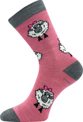 VoXX® ponožky Vlněnka dětská růžová 35-38 (23-25) 1 pár