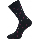 Lonka® ponožky Flowrana černá 35-38 (23-25) 3 páry