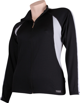 VoXX® SOLID 07 dámská mikina zip černo-šedá S 1 ks