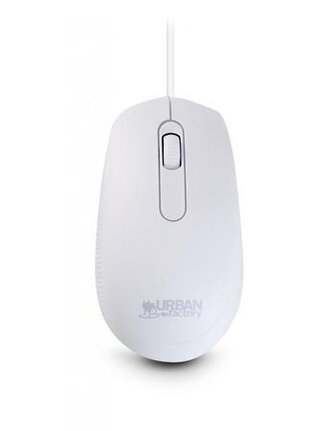 Myš "Free Color", bílá, střední velikost, drátová, optická, USB, URBAN FACTORY CMW02UF
