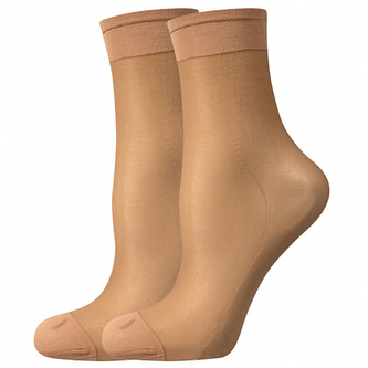 Lady B ponožky LADY socks 17 DEN / 2 páry beige uni 6 ks