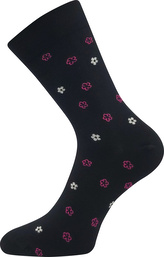 Lonka® ponožky Flowrana černá 39-42 (26-28) 3 páry
