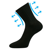 Boma® ponožky Diarten černá 35-37 (23-24) 3 páry