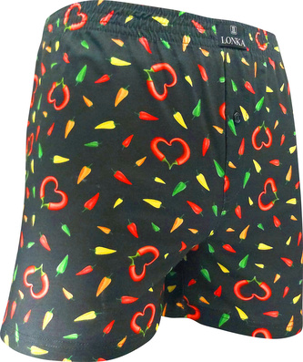 Pánské trenky Lonka vícebarevné (Karlos - papričky) XL
