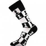 Lonka® ponožky Woodoo 05/šachy 39-42 (26-28) 3 páry
