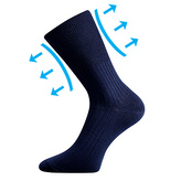 Boma® ponožky Zdrav. tmavě modrá 49-50 (33-34) 3 páry