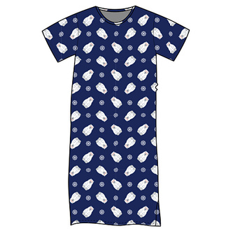 Lonka® Seeking noční košile krátký rukáv medvědi a vločky XL 1 ks