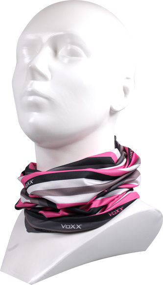 VoXX® Multifunkční návlek VoXX pruhy neon růžová uni 1 ks