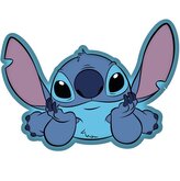 JERRY FABRICS Tvarovaný mikroplyšový polštářek Lilo and Stitch  Polyester, 33x25 cm