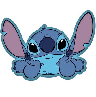 JERRY FABRICS Tvarovaný mikroplyšový polštářek Lilo and Stitch  Polyester, 33x25 cm
