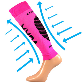 VoXX® Protect lýtko neon růžová S-M 1 pár