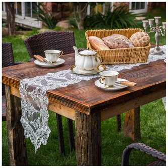 Krajkový běhoun TALIA smetanová 26x250 cm MyBestHome