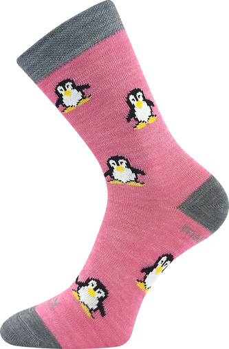 VoXX® ponožky Penguinik růžová 30-34 (20-22) 1 pár