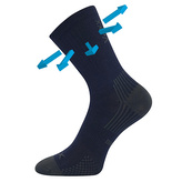 VoXX® ponožky Optimalik tm.modrá 30-34 (20-22) 3 páry