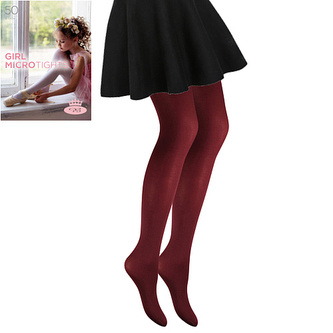 Lady B punčochové kalhoty GIRL MICRO tights 50 DEN windsor wine 110-116 1 ks
