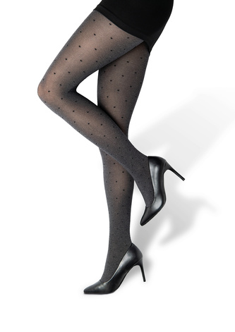 Lady B punčochové kalhoty vzorované Chiara 60 DEN nero M/164-170/108 1 ks