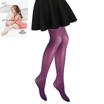 Lady B punčochové kalhoty LITTLE LADY tights 40 DEN royal purple 146-152 1 ks
