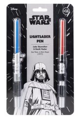 Set svítícíh propisek Star Wars|Hvězdné války: replika mečů Luke Skywalkera a Darth Vadera (délka 18 cm)