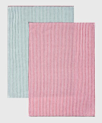 Sada 2 ks kuchyňských utěrek | SHELIE | pruhované | 2*45x65 cm | 703362