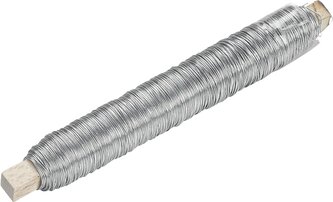 Pozinkovaný drát na špulce, 50 m, pr. 0,50 mm stříbrný