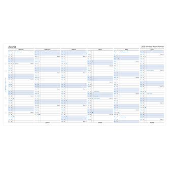 Filofax, Plánovací Kalendář 2025 A5, vertikální, AJ