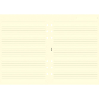 Filofax, Papíry pro diáře, linkované, A5, krémová