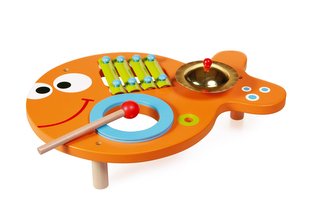 Hudební stolek 3v1 Rybička, Scratch