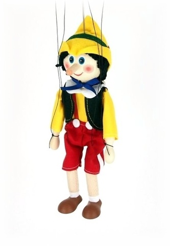 PINOCCHIO  - dřevěná loutka 20 cm
