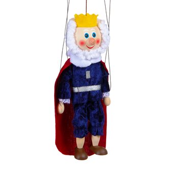 KRÁL - dřevěná loutka 20 cm