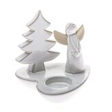 Porcelánový svícen se stromkem a andělem, 4/36