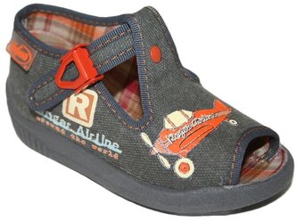 631P234 18 - chl.sandálek, šedohnědá,letadlo Roger S 631P234_18