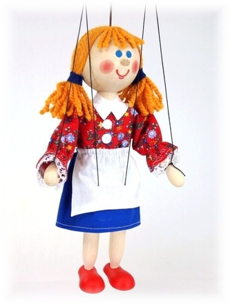 MAŘENKA - dřevěná loutka 20 cm