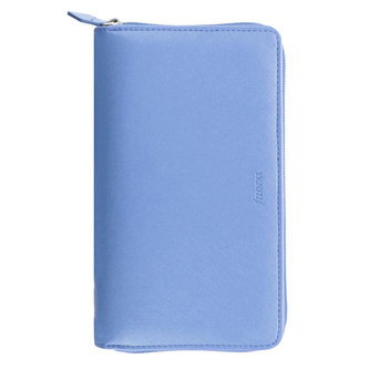 Filofax, Diář Saffiano Zip, Osobní compact, pastelová modrá