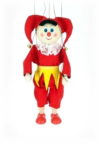 KAŠPÁREK - dřevěná loutka 20 cm