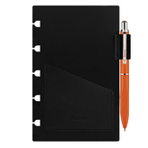 Filofax, Kuličkové pero s poutkem a vkladem pro notebooky, kapesní, oranžová