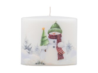 Elipsa 115x53x100mm Sněhulák, svíčka