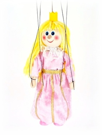 PRINCEZNA - dřevěná loutka 20 cm